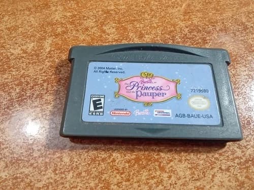 Barbie as the Princess and the Pauper (Game Boy Advance GBA, 2004) *TESTED*