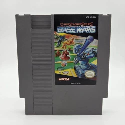 Cyber Stadium Series Base Wars - NES Nintendo Game Cartridge Tested Authentic