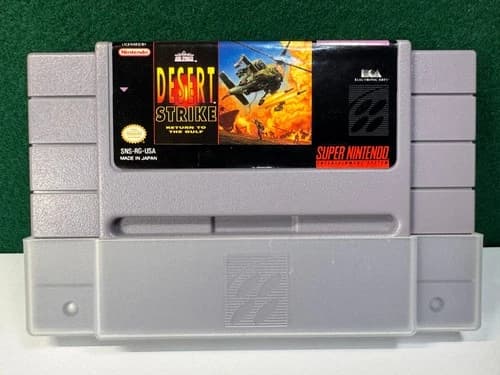 Desert Strike: Return to the Gulf (Super Nintendo SNES, 1992) Near Mint Cart