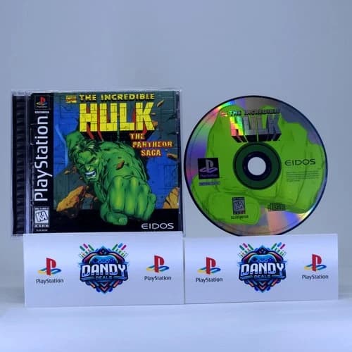 Incredible Hulk The Pantheon Saga PS1 CIB W/ Manual - Tested - PlayStation