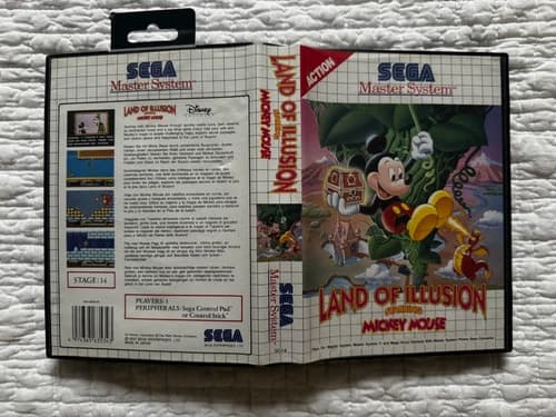 Master System LAND OF ILLUSION Starring Mickey Mouse Game REGION FREE