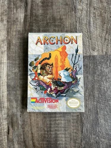Archon NES 1989 Complete in Box with Manual and Inserts Authentic Tested