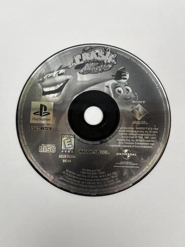 Crash Bandicoot Warped (Sony PlayStation PS1, 1998) - Disc Only, Tested, Working