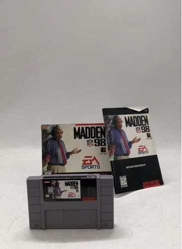 Madden NFL 98 - Super Nintendo SNES (1997), COMPLETE