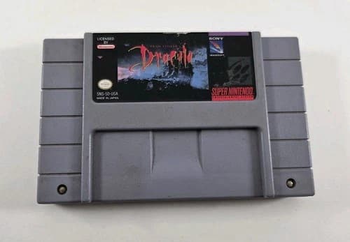 Bram Stoker's Dracula (Super Nintendo SNES, 1993) Tested Working