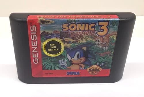 Sonic the Hedgehog 3 (Sega Genesis, 1994) Game Cartridge Only - Tested