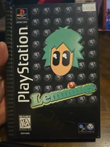 Lemmings 3D - Sony PlayStation 1 PS1 1995 Complete CIB Long Box w/ Manual Foam
