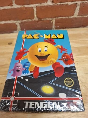 Pac-Man Tengen Grey Cart Nintendo NES Complete in Box CIB