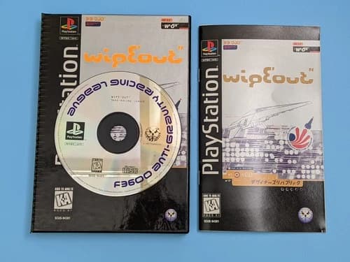 Wipeout Playstation 1 PS1 Longbox Complete CIB 1995 Psygnosis: VG Tested Working