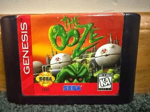 THE OOZE for Sega Genesis video game cart only TESTED works 1995 rated KA good
