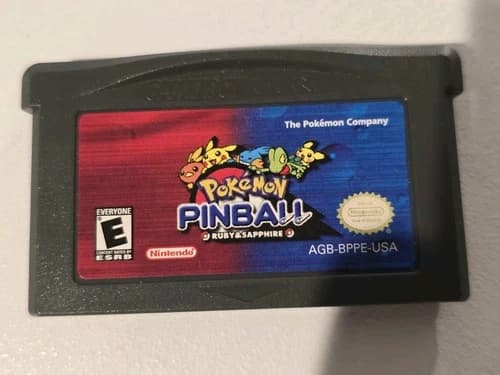 Pokémon Pinball: Ruby and Sapphire (Nintendo Game Boy Advance, 2003) GBA Tested