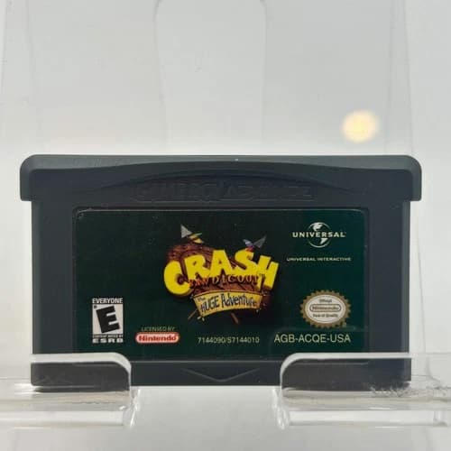 Nintendo GameBoy Advance Crash Bandicoot The HUGE Adventure Cartridge Only
