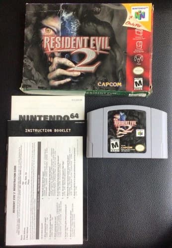 Resident Evil 2 (N64, 1999) CIB w/ Reg Card and original inserts