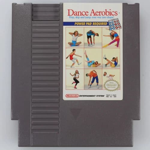 DANCE AEROBICS for Nintendo NES! Cleaned, Tested, and Working Loose Cart Only!