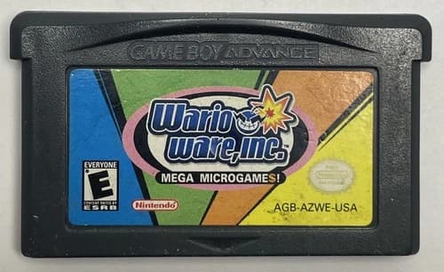 Wario Ware Inc Microgames Mega Nintendo Gameboy Advance Tested - Cart Only