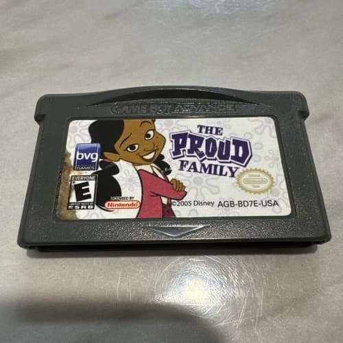 DISNEY'S THE PROUD FAMILY NINTENDO GAME BOY ADVANCE SP GBA Tested Cartridge Only