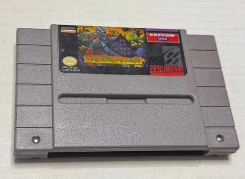 Super Ghouls 'n Ghosts - Super Nintendo SNES - Tested Working