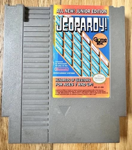Jeopardy -- Junior Edition (Nintendo Entertainment System, 1989) Tested