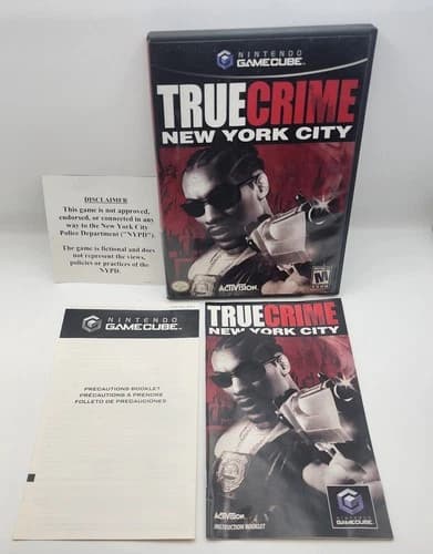 True Crime: New York City (Nintendo GameCube, 2005) w/ Disclaimer CIB Tested
