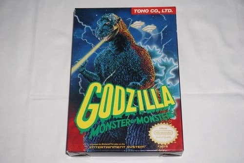 Godzilla Monster Of Monsters (Nintendo NES) Complete in Box CIB