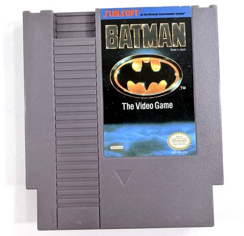 Batman: The Video Game (Nintendo Entertainment System, 1990) Game Cartridge