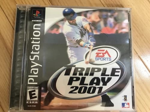Triple Play 2001 - Sony PlayStation 1 (PS1) Black Label Great Condition