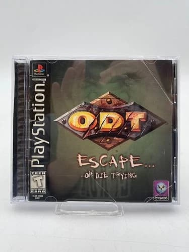 Odt Escape Or Die Trying Sony Playstation 1 Ps1 Complete Cib