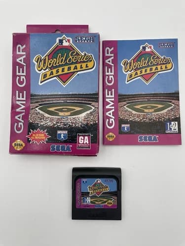 World Series Baseball Sega Game Gear Complete In Box CIB