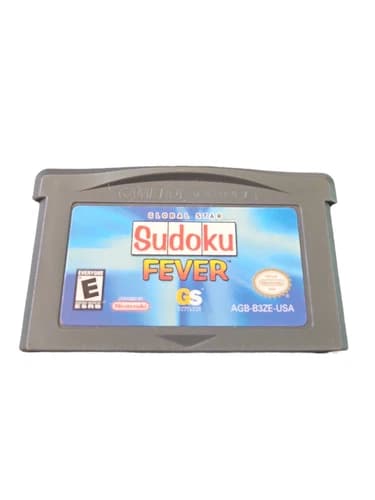 Sudoku Fever Nintendo Game Boy Advance, GBA, 2006 Global Star, tested Works