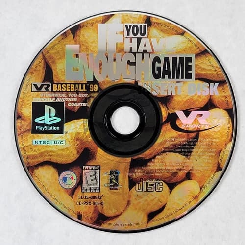 VR Baseball 99 - Loose Sony PS1 Playstation 1 Disc