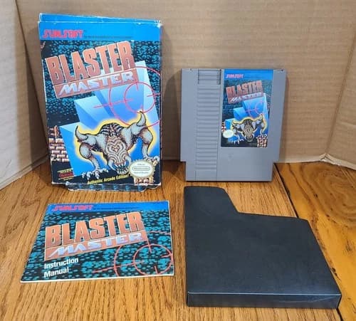 Nintendo NES Blaster Master CIB Box,manual,protector works Read