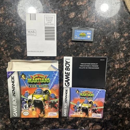 CIB! Butt-Ugly Martians: B.K.M. Battles (Nintendo Game Boy Advance, 2002)