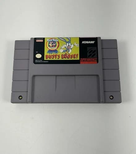 Tiny Toon Adventures: Buster Busts Loose (Super Nintendo, SNES) Game Only Tested