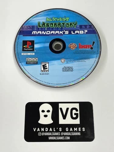 PS1 - Dexter's Laboratory Mandark's Lab Sony PlayStation 1 Disc Only #111