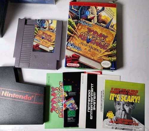 Zoda's Revenge Star Tropics II NES Gsme Complete In Box Inserts Manual Clean !
