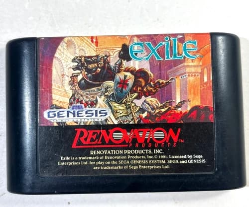 Exile (Sega Genesis, 1991) Authentic Tested