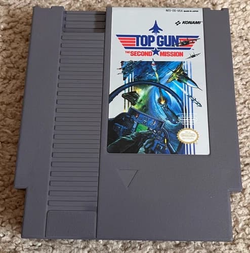 Top Gun The Second Mission NES Nintendo Konami (Play Tested)