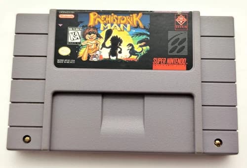 Prehistorik Man (Super Nintendo SNES, 1996) *Cart Only* Authentic Tested Cleaned
