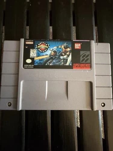 Super Nintendo Entertainment System Power Rangers Zeo Battle Racers SNES 1996