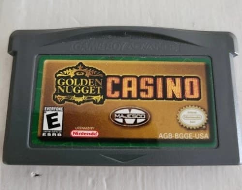 CASINO Golden Nugget Game Majesco (Nintendo Game Boy Advance GBA) TESTED/USED