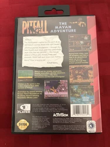 Pitfall: The Mayan Adventure (Sega Genesis, 1994) CIB Tested