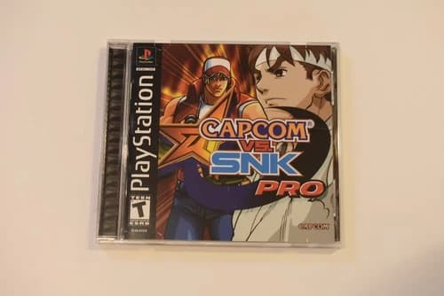 Capcom vs. SNK Pro Sony PlayStation 1 2002 PS1 Complete Video Game Complete CIB