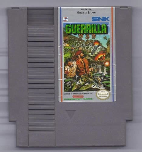 Vintage Nintendo Guerrilla War Video Game NES Cartriage VHTF Rare SNK