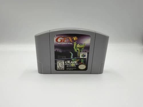 Gex 3 Deep Cover Gecko N64 Nintendo Video Game Vintage Rare OOP TESTED & WORKING