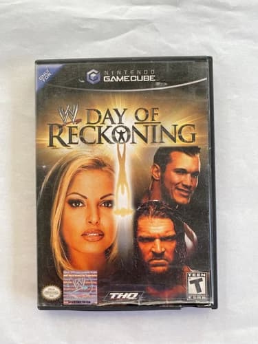 WWE Day of Reckoning Nintendo GameCube 2004 Players Choice Video Game Manual Box