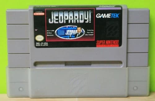 Jeopardy (Super Nintendo, 1992) Cartridge Only Tested and Working