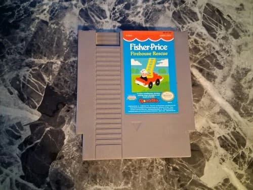 Fisher Price Firehouse Rescue Nintendo NES Authentic Tested Contacts Cleaned
