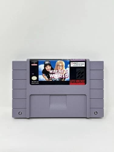 Wayne's World (Super Nintendo SNES, 1993) *Cart Only* Authentic Tested Cleaned