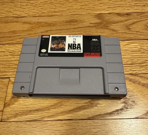 NBA Showdown Super Nintendo SNES Tested EA Sports Super Nintendo 1993