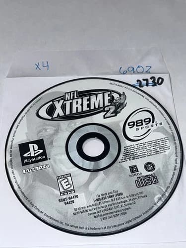PS1: NFL Xtreme 2 (Sony PlayStation 1 Disc Only) NO TRACKING DISC ONLY 6902